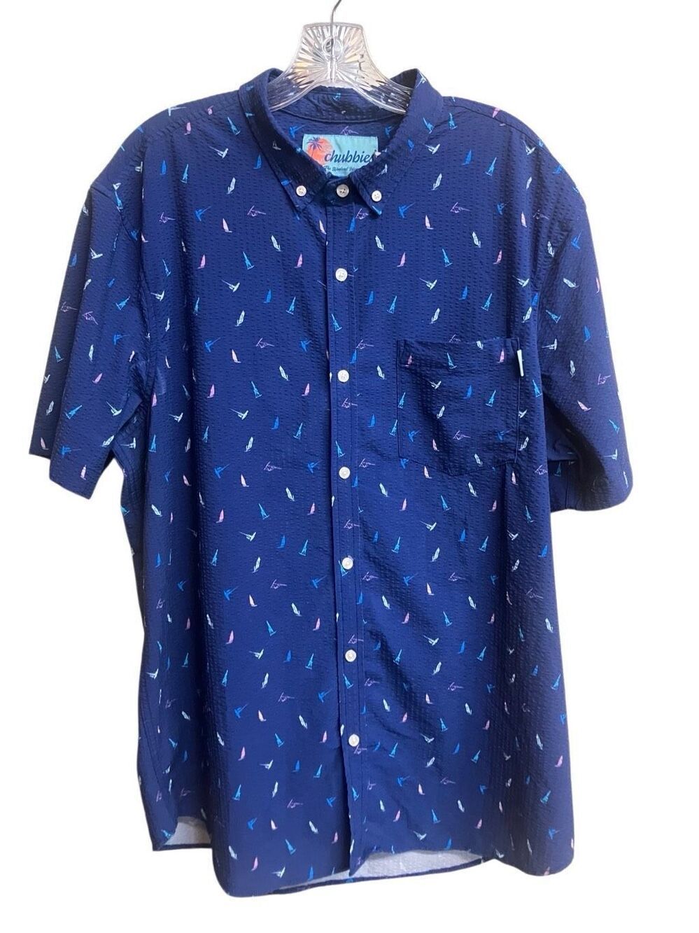 Chubbies “The weekend has arrived” button up collared short sleeve top XXL